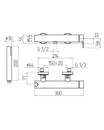 Смеситель для душа Migliore Tenesi 25421 Хром