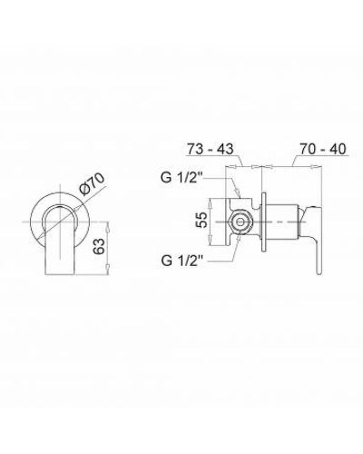 Смеситель для душа Migliore Tenesi 25420 Хром