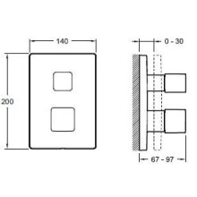 Термостат для душа Jacob Delafon Modulo E98729-CP