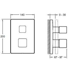 Термостат для душа Jacob Delafon Modulo E98729-CP
