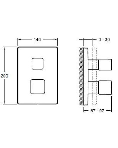 Термостат для душа Jacob Delafon Modulo E98729-CP