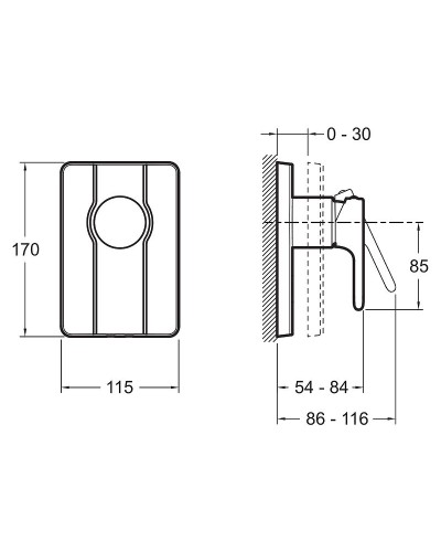 Смеситель для душа Jacob Delafon Singuiler E98708-CP Хром
