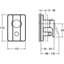 Смеситель для душа Jacob Delafon Singulier E98720-CP Хром