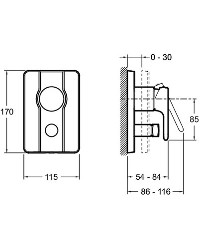 Смеситель для душа Jacob Delafon Singulier E98720-CP Хром