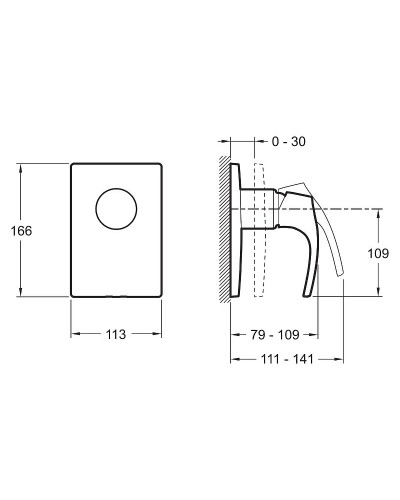 Смеситель для душа Jacob Delafon Symbol E98712-CP Хром