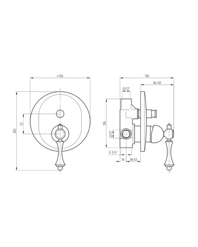 Смеситель для душа Migliore Bomond 26880 Хром