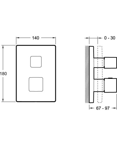 Смеситель для душа Jacob Delafon Modulo E75387-CP Хром