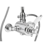 Смеситель термостатический на один выход верхнее (жесткое подключение) CEZARES ELITE-D-T-01-Bi