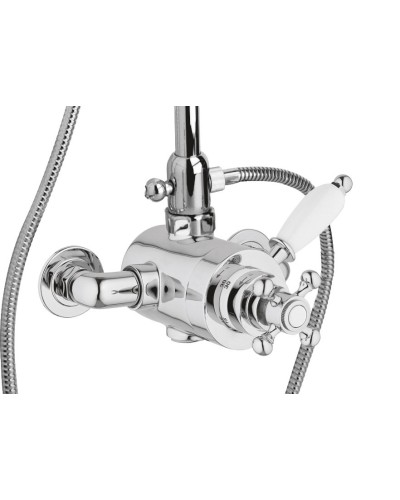 Смеситель термостатический на один выход верхнее (жесткое подключение) CEZARES ELITE-D-T-01-Bi