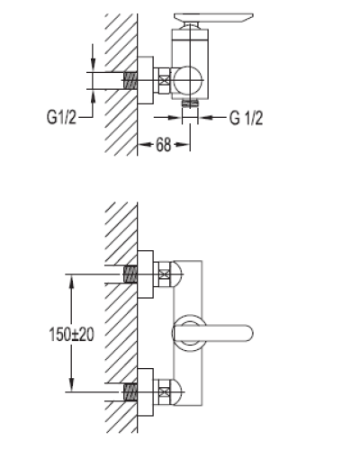 Смеситель для душа Cezares SIESTA-F-D-01