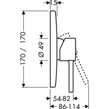Смеситель для душа Axor Starck X 10645000