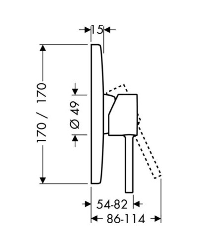 Смеситель для душа Axor Starck X 10645000