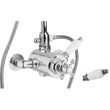 Смеситель термостатический на один выход верхнее (жесткое подключение) CEZARES ELITE-D-T-02-Bi