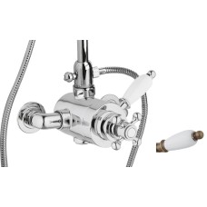 Смеситель термостатический на один выход верхнее (жесткое подключение) CEZARES ELITE-D-T-02-Bi