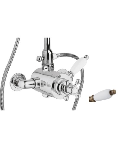 Смеситель термостатический на один выход верхнее (жесткое подключение) CEZARES ELITE-D-T-02-Bi