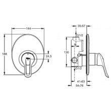 Смеситель для душа Vidima Сева II A6191AA