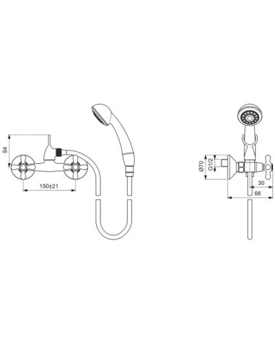 Смеситель для душа Vidima Ретро BA131LS
