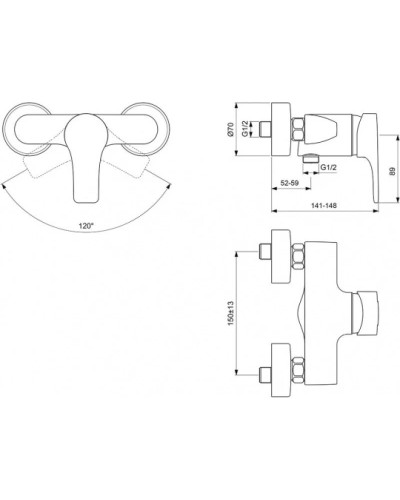Смеситель для душа Vidima Видима Стрим BA093AA