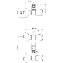 Смеситель для душа Vidima Сева Трио BA106AA
