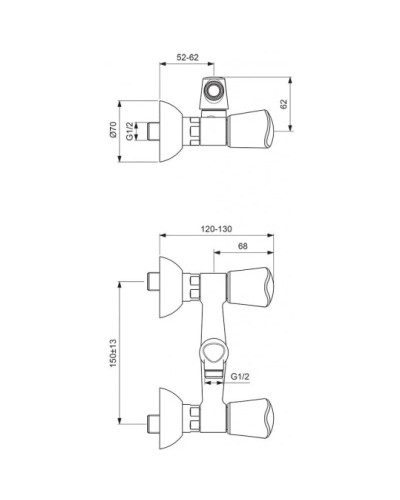 Смеситель для душа Vidima Сева Трио BA106AA