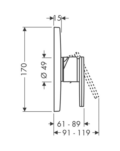 Смеситель для душа Axor Citterio 39655000