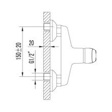 Смеситель для душа Lemark Omega LM3103C