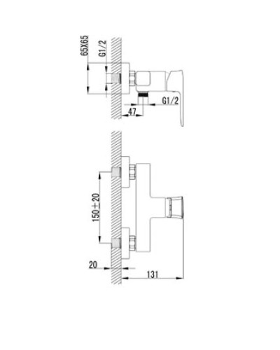 Смеситель для душа Lemark Basis LM3603C