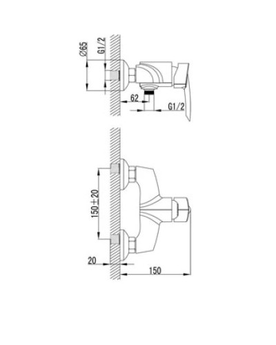 Смеситель для душа Lemark Mars LM3503C
