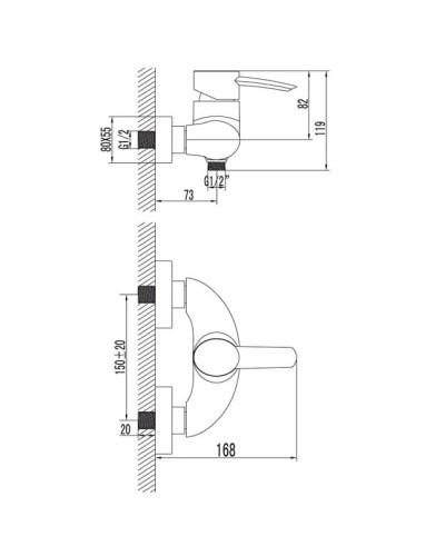 Смеситель Lemark Atlantiss LM3203C