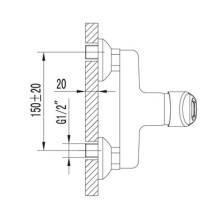 Смеситель для душа Lemark Luna LM4103C
