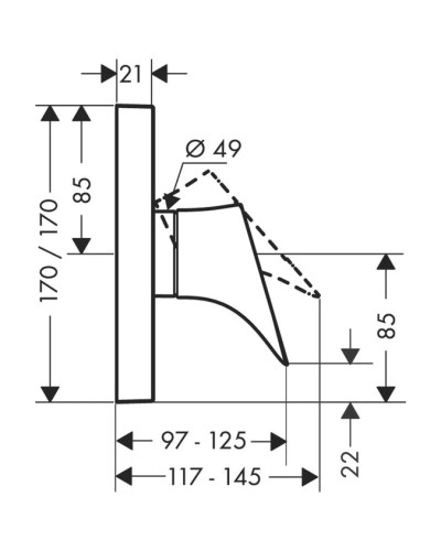 Смеситель для душа Axor Starck Organic 12605000