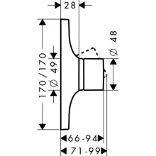 Смеситель для душа Axor Massaud 18655000