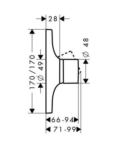 Смеситель для душа Axor Massaud 18655000
