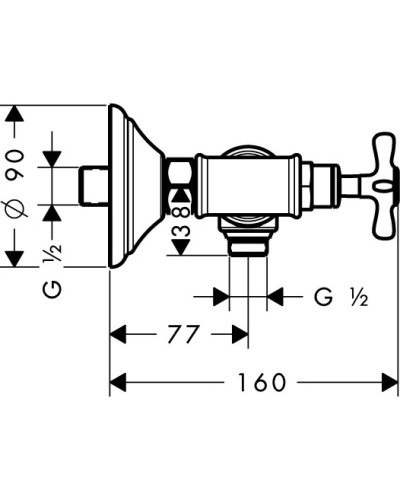 Смеситель для душа Axor Montreux 16560820