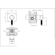 Смеситель для душа хром Cezares Olimp OLIMP-DIM2-01-L