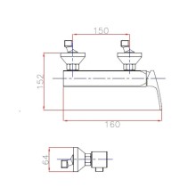 Смеситель для душа хром Cezares Legend LEGEND-DM-01