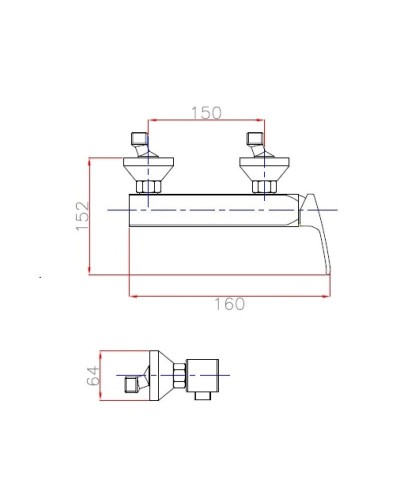 Смеситель для душа хром Cezares Legend LEGEND-DM-01