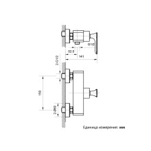 Смеситель для душа AltroBagno Aperto 030601 Cr