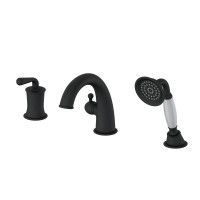 Смеситель на борт ванны WONZON & WOGHAND, Черный матовый (WW-88659008-MB)