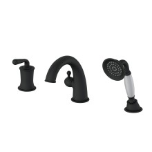 Смеситель на борт ванны WONZON & WOGHAND, Черный матовый (WW-88659008-MB)