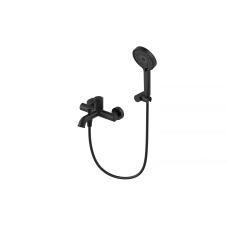 Смеситель для ванны с душем Wonzon & Woghand, Черный матовый (WW-88037073-MB)