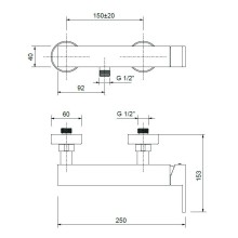 Смеситель для душа CEZARES UNIKA-DM-01
