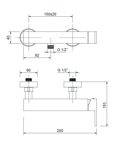 Смеситель для душа CEZARES UNIKA-DM-01
