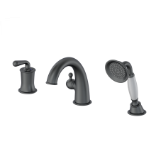 Смеситель на борт ванны Wonzon & Woghand, Темный графит (WW-88659008-BGM)