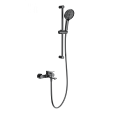 Смеситель для ванны с душевым гарнитуром WONZON & WOGHAND, Темный графит (WW-C2036-BGG)