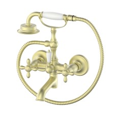 Смеситель для ванны с душем WONZON & WOGHAND, Брашированное золото (WW-88639020-BG)