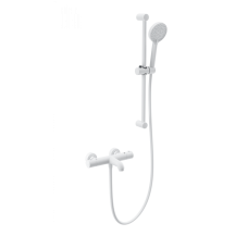 Смеситель для ванны с душевым гарнитуром и термостатом WONZON & WOGHAND, Белый матовый (WW-C2006-A-MW)