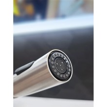 Смеситель для кухни AltroBagno Flusso AltroBagnoFlusso050201Ni с подключением к фильтру, с гибким изливом, никель