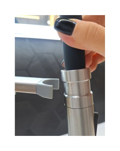 Смеситель для кухни AltroBagno Flusso AltroBagnoFlusso050201Ni с подключением к фильтру, с гибким изливом, никель