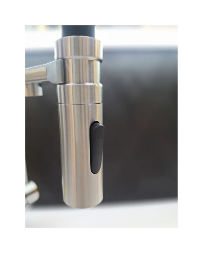 Смеситель для кухни AltroBagno Flusso AltroBagnoFlusso050201Ni с подключением к фильтру, с гибким изливом, никель